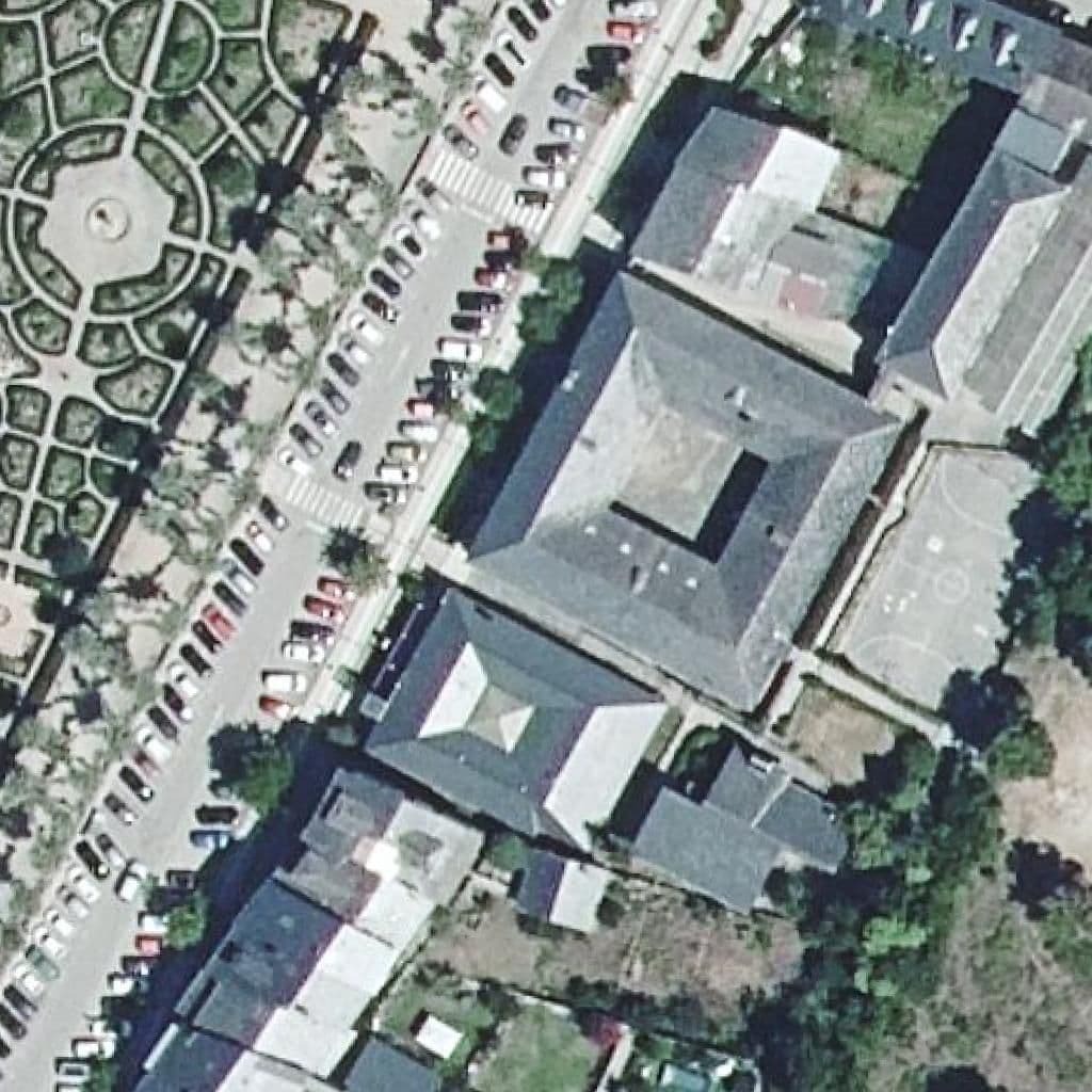 Aerial view of the grounds of D. PEDRO HALFFTER CARO
