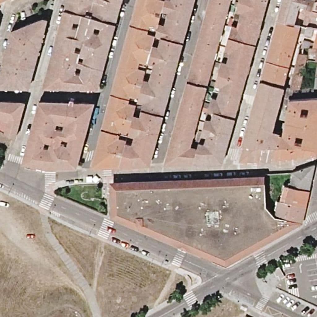 Aerial view of the grounds of JUAN ESQUIVEL DE BARAHONA