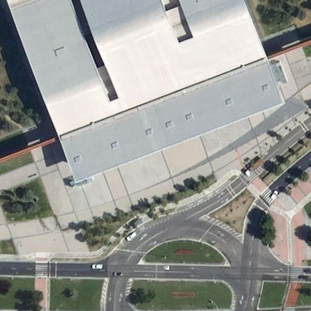 Aerial view of the grounds of ESCUELA SUPERIOR DE ARTE DRAMÁTICO DE CASTILLA Y LEÓN