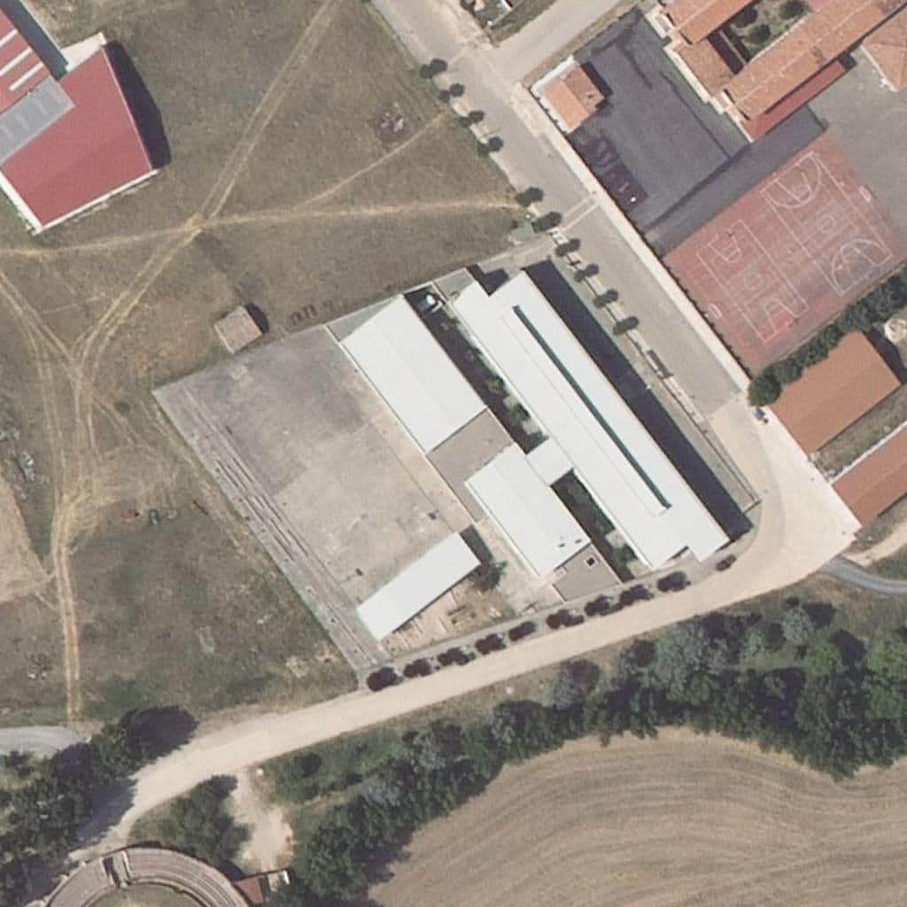 Aerial view of the grounds of CAMPOS DE AMAYA