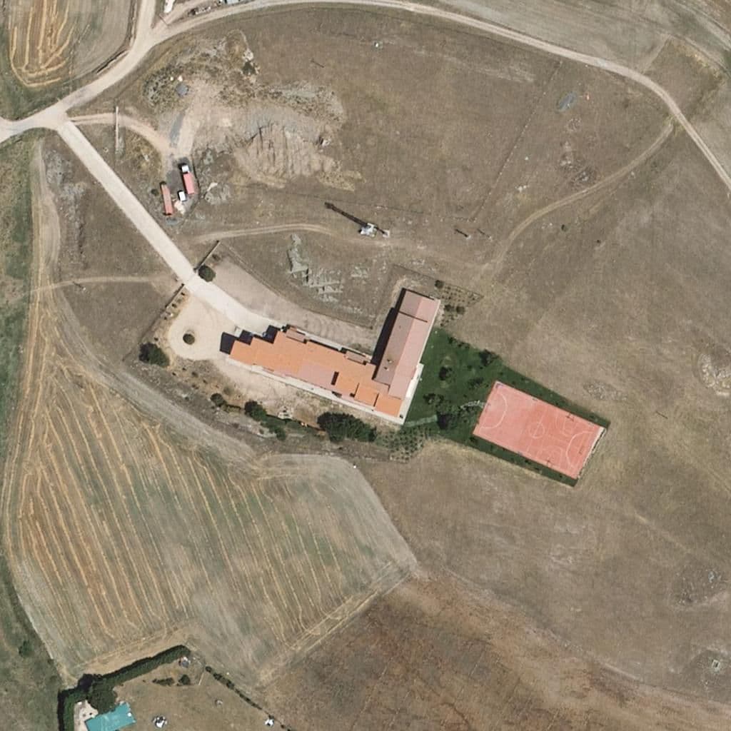 Aerial view of the grounds of CATALINA DE LANCASTER