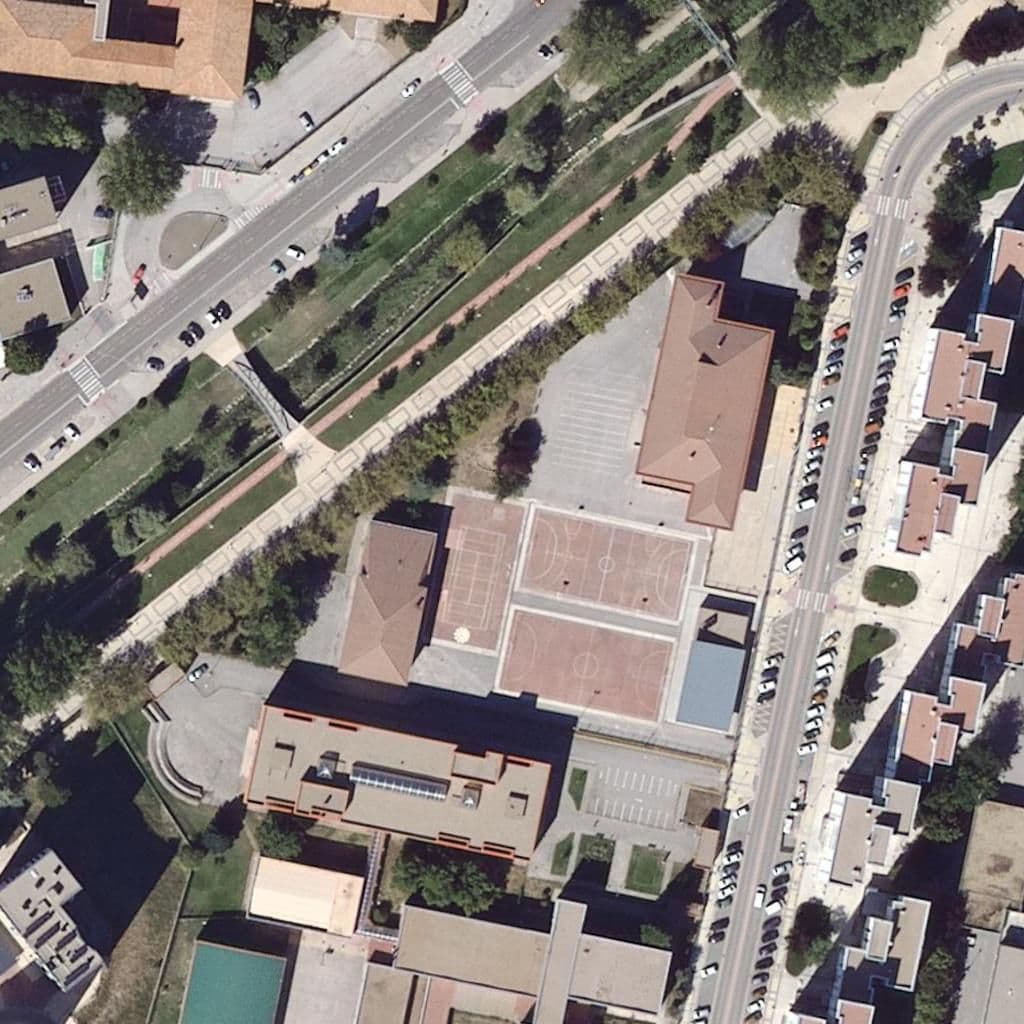 Aerial view of the grounds of COMUNEROS DE CASTILLA