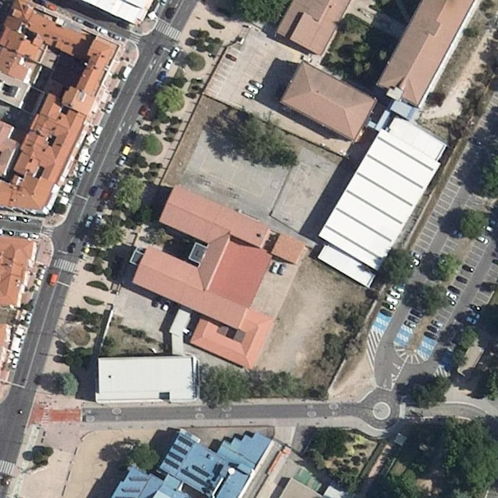 Aerial view of the grounds of DELICIAS