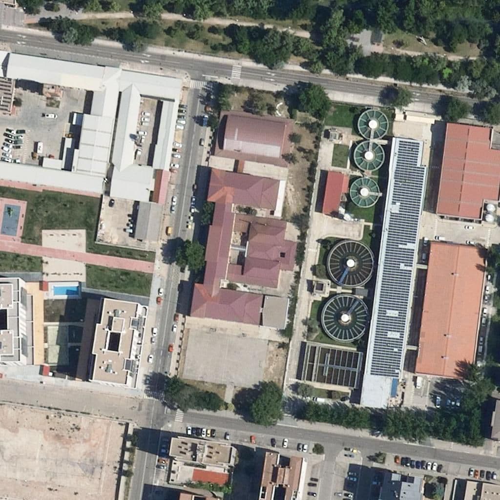 Aerial view of the grounds of EMILIO FERRARI