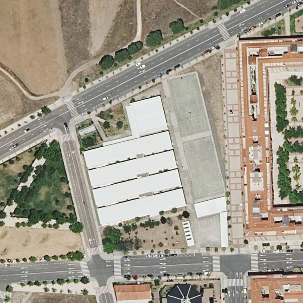 Aerial view of the grounds of FEDERICO GARCÍA BERNALT