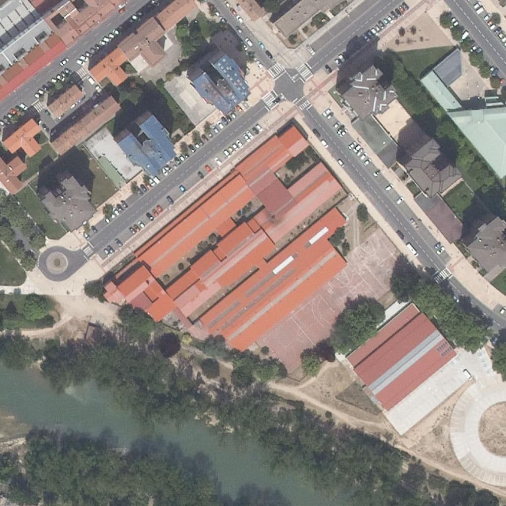 Aerial view of the grounds of FRAY PEDRO DE URBINA