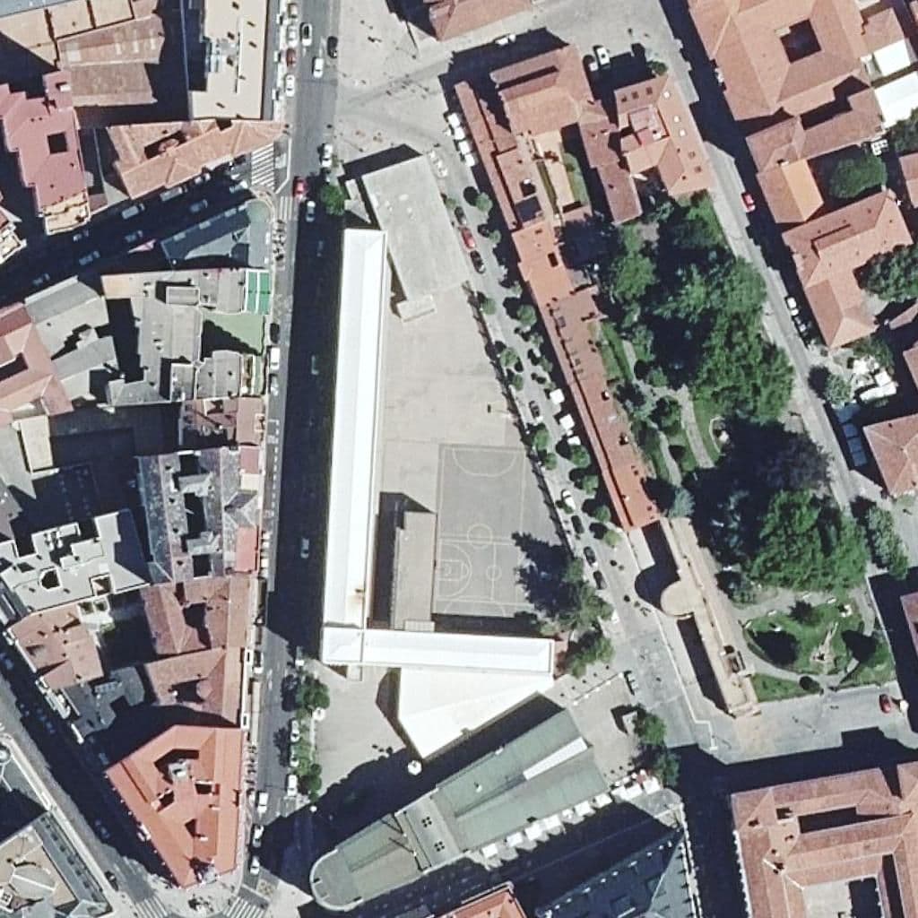 Aerial view of the grounds of JUAN DEL ENZINA