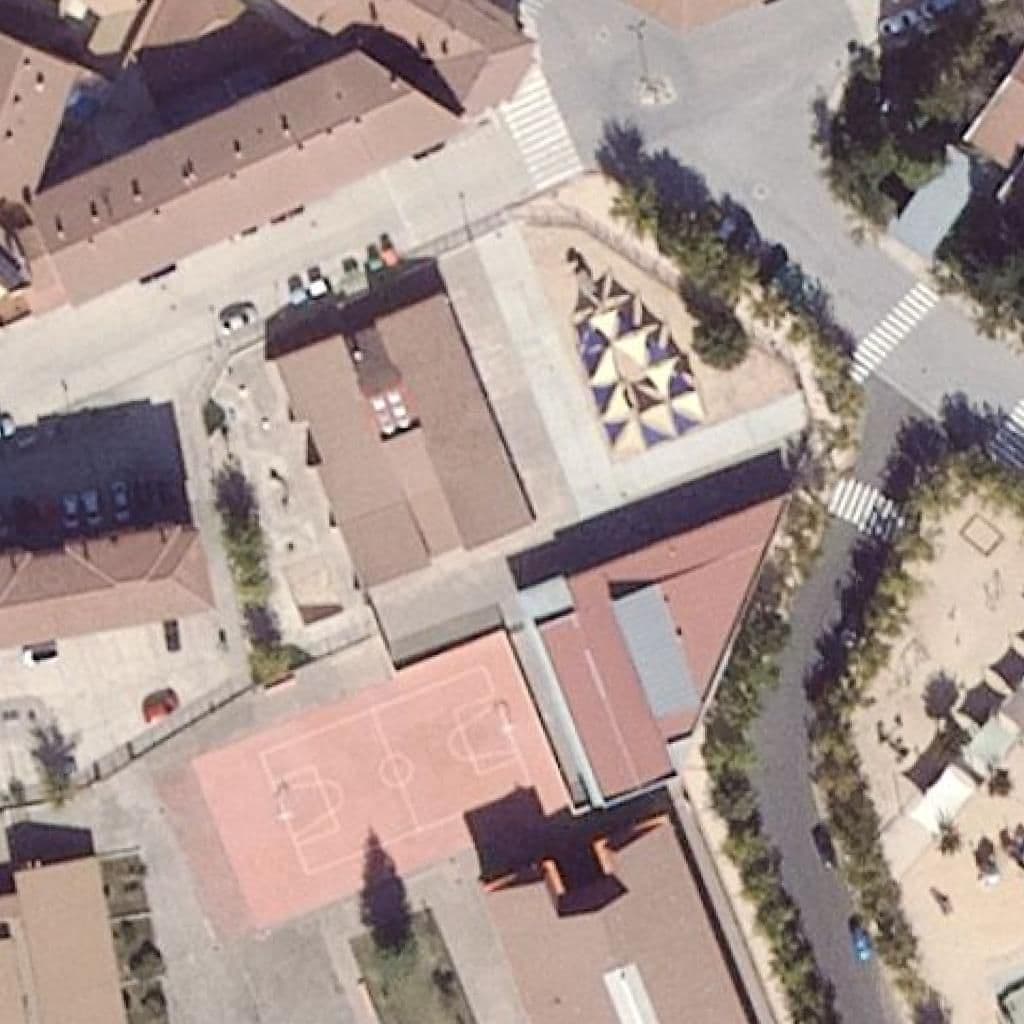 Aerial view of the grounds of LA RAMBLA