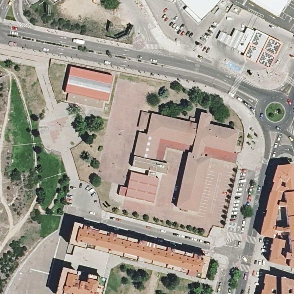 Aerial view of the grounds of LA VAGUADA