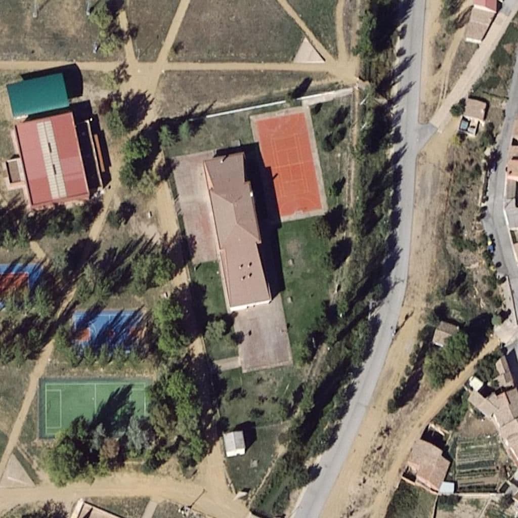 Aerial view of the grounds of ODRA-PISUERGA