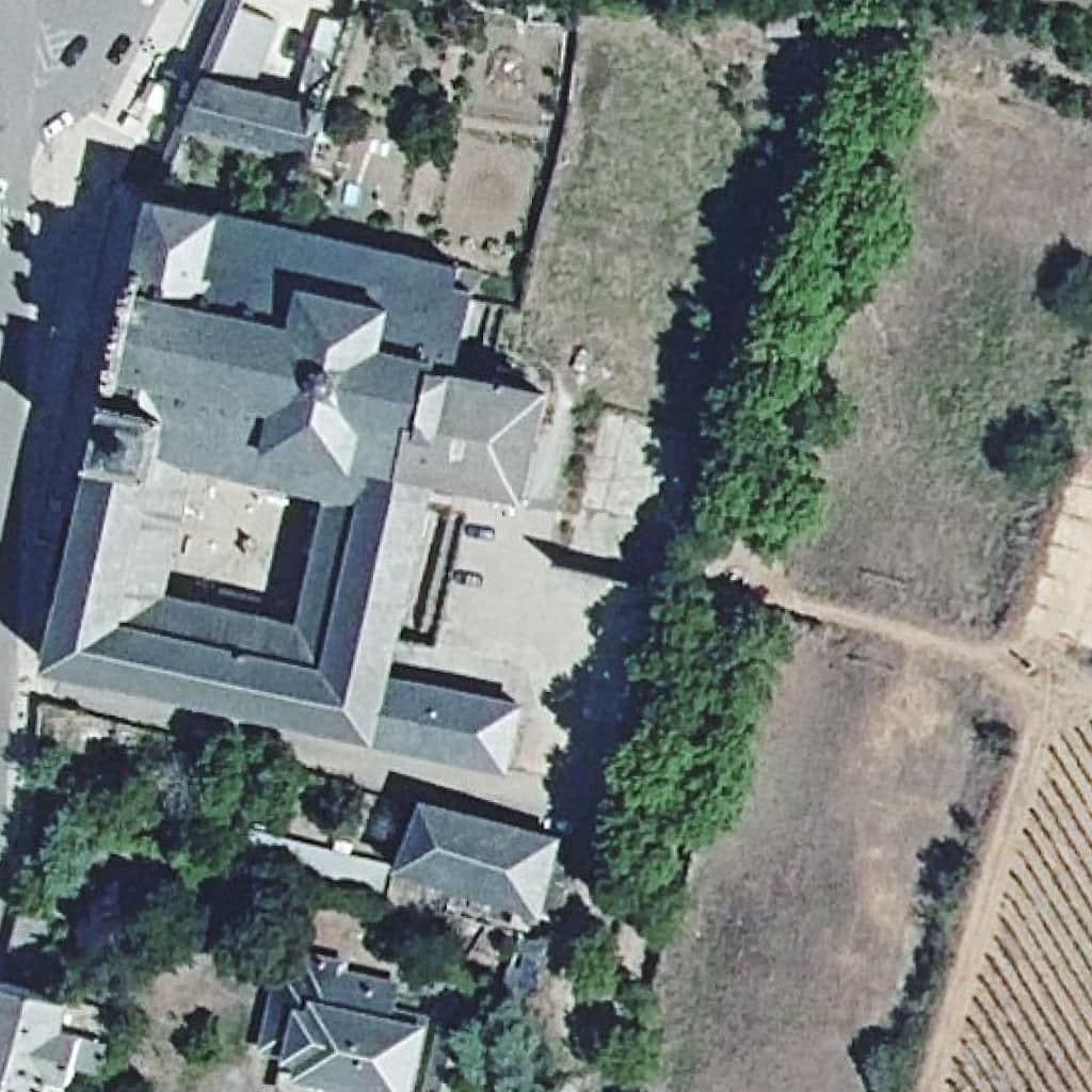 Aerial view of the grounds of PADRE SARMIENTO