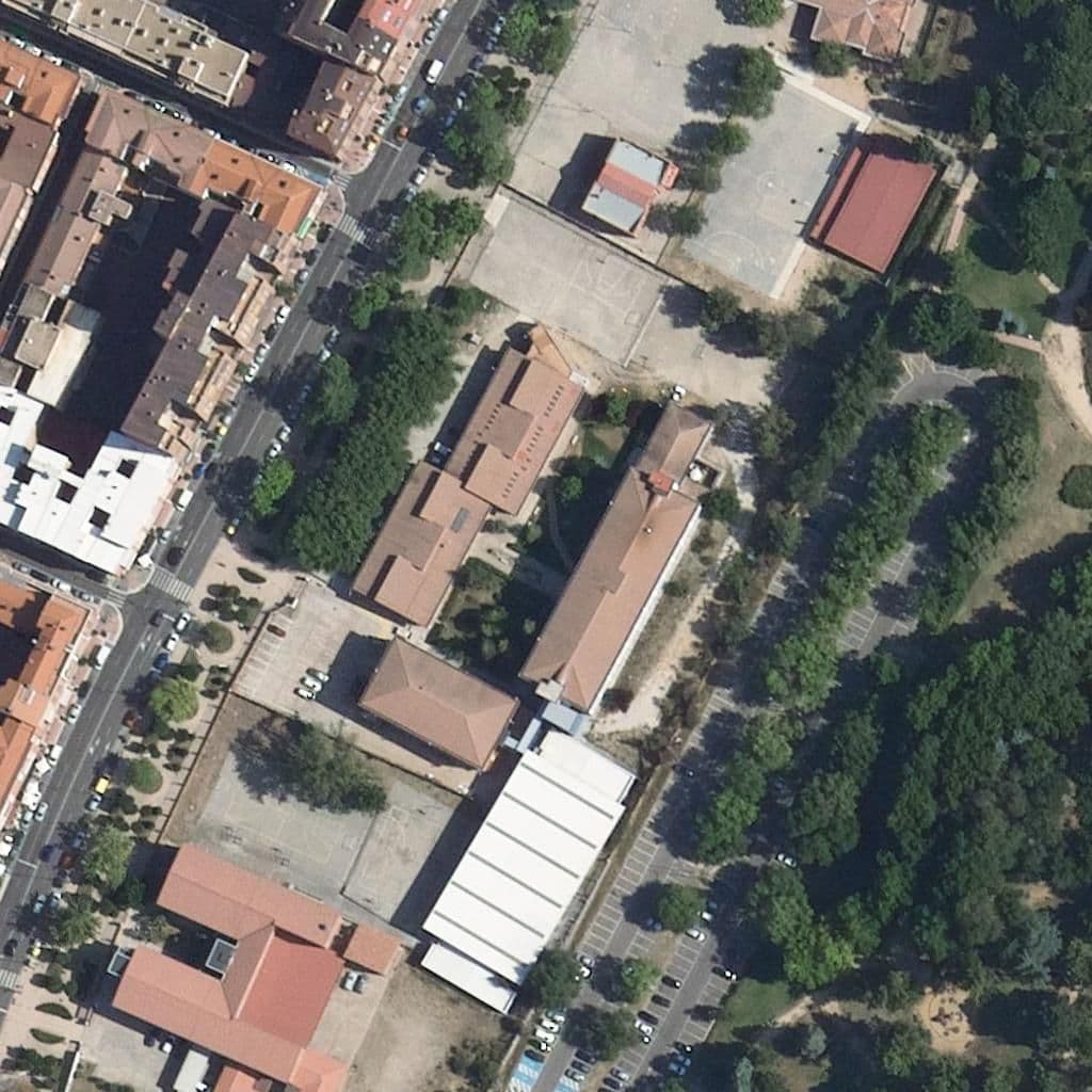 Aerial view of the grounds of RAMÓN Y CAJAL