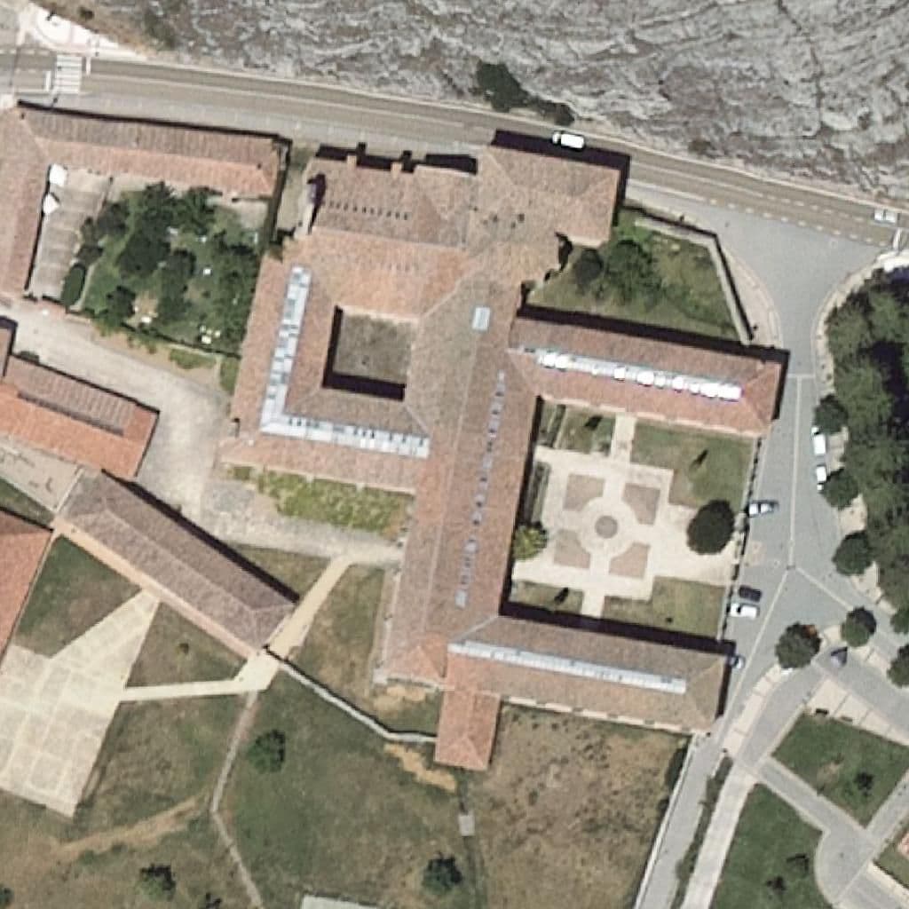 Aerial view of the grounds of SANTA MARÍA LA REAL