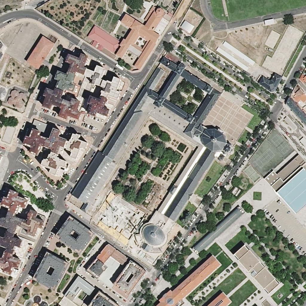 Aerial view of the grounds of UNIVERSIDAD LABORAL