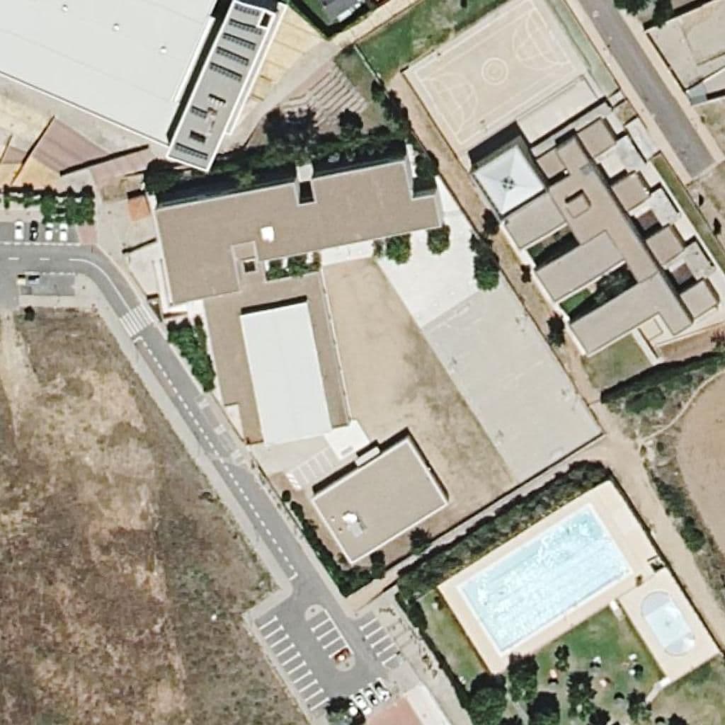 Aerial view of the grounds of TOMÁS BRETÓN