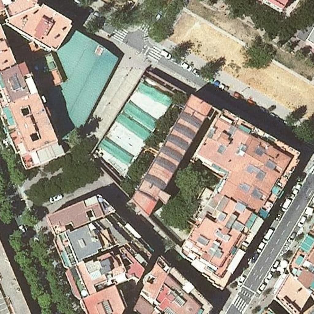 Aerial view of the grounds of Escola Splai