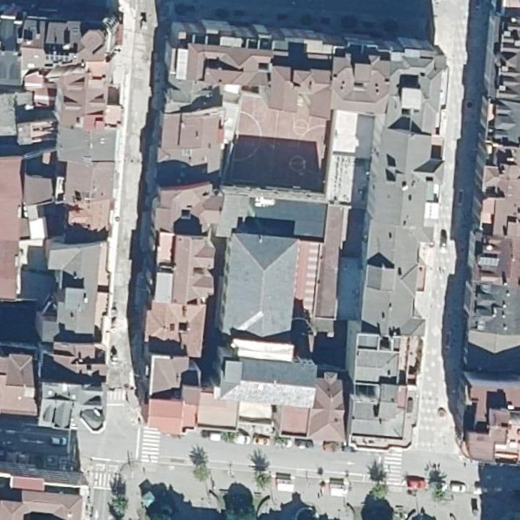 Aerial view of the grounds of Col. "Santo Domingo de Guzmán"