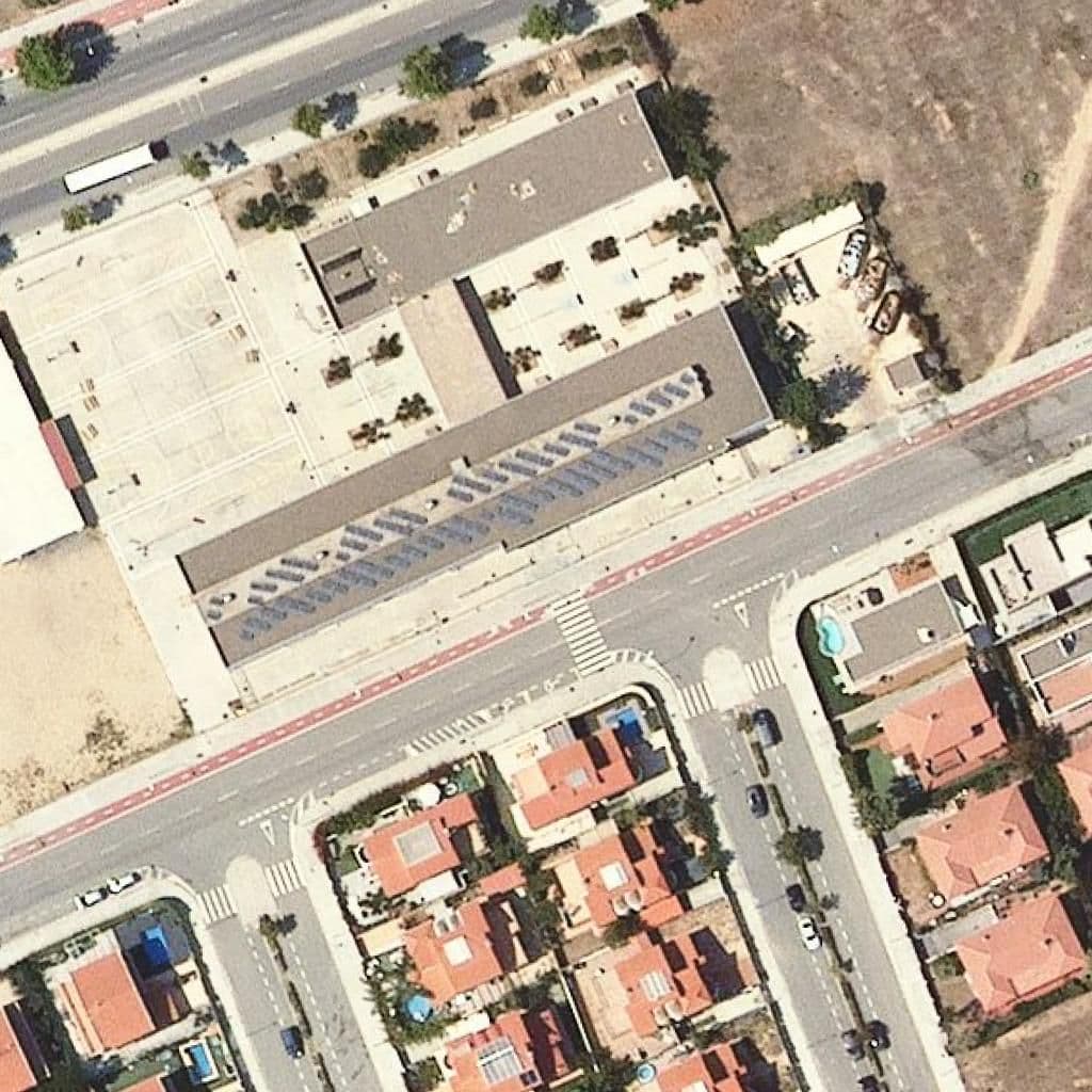 Aerial view of the grounds of Institut La Mar De La Frau