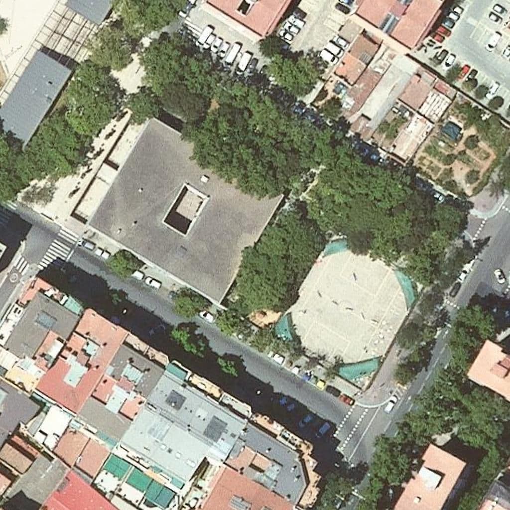 Aerial view of the grounds of Escola Palma De Mallorca