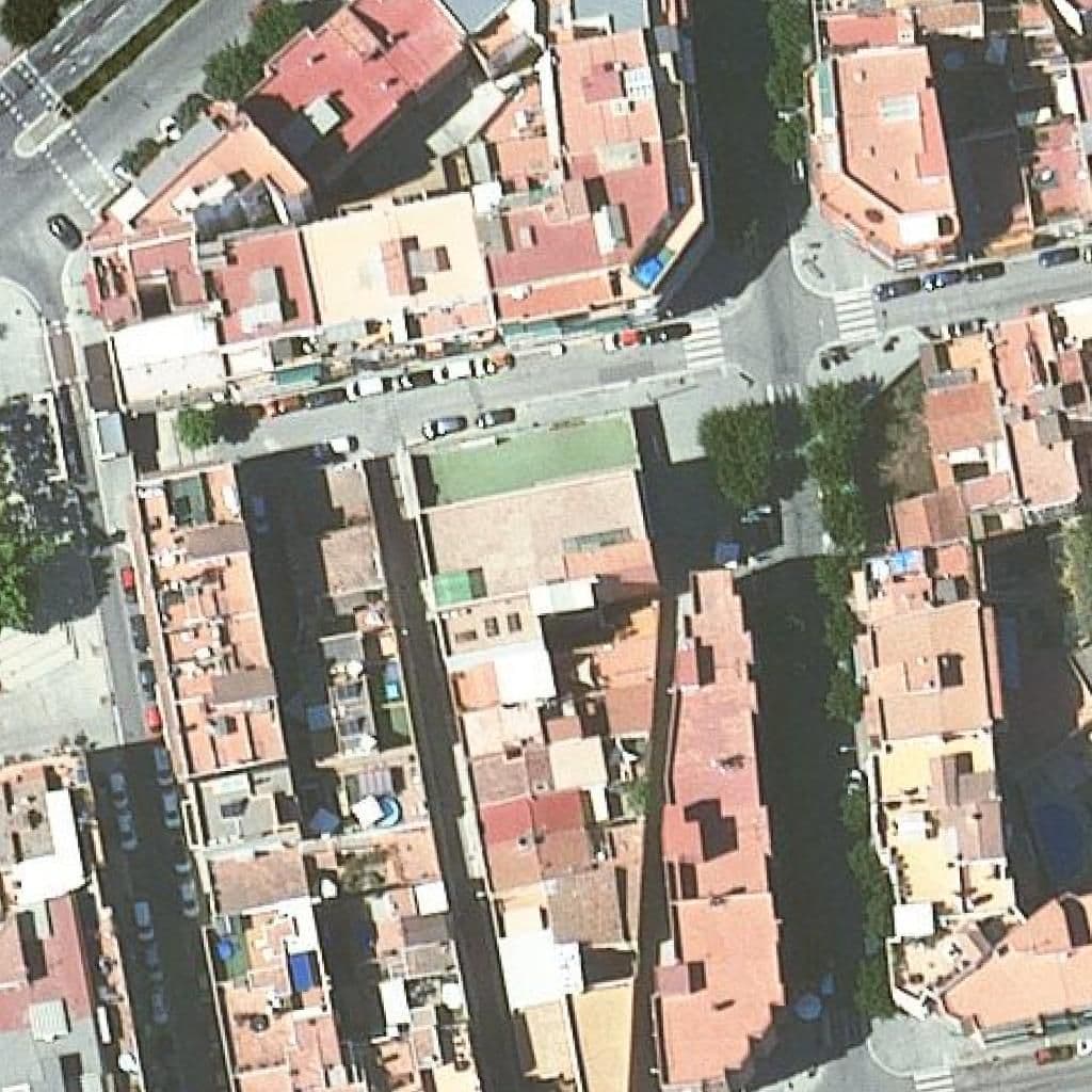Aerial view of the grounds of Arrels-Blanquerna