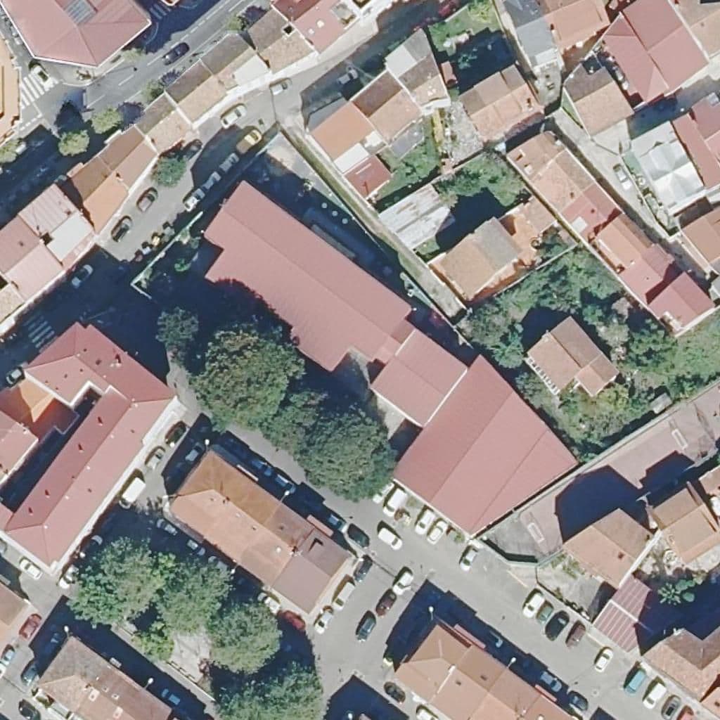 Aerial view of the grounds of CEIP Vicente Risco