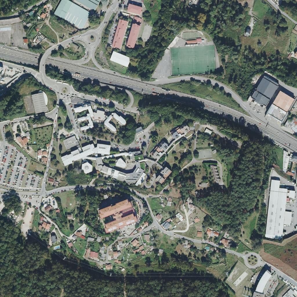 Aerial view of the grounds of CIFP Manuel Antonio