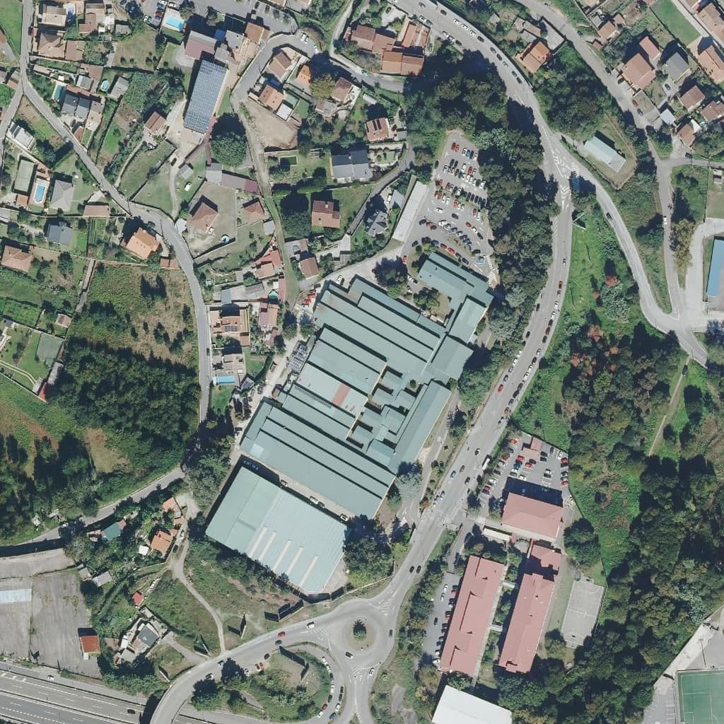 Aerial view of the grounds of CIFP Valentín Paz Andrade