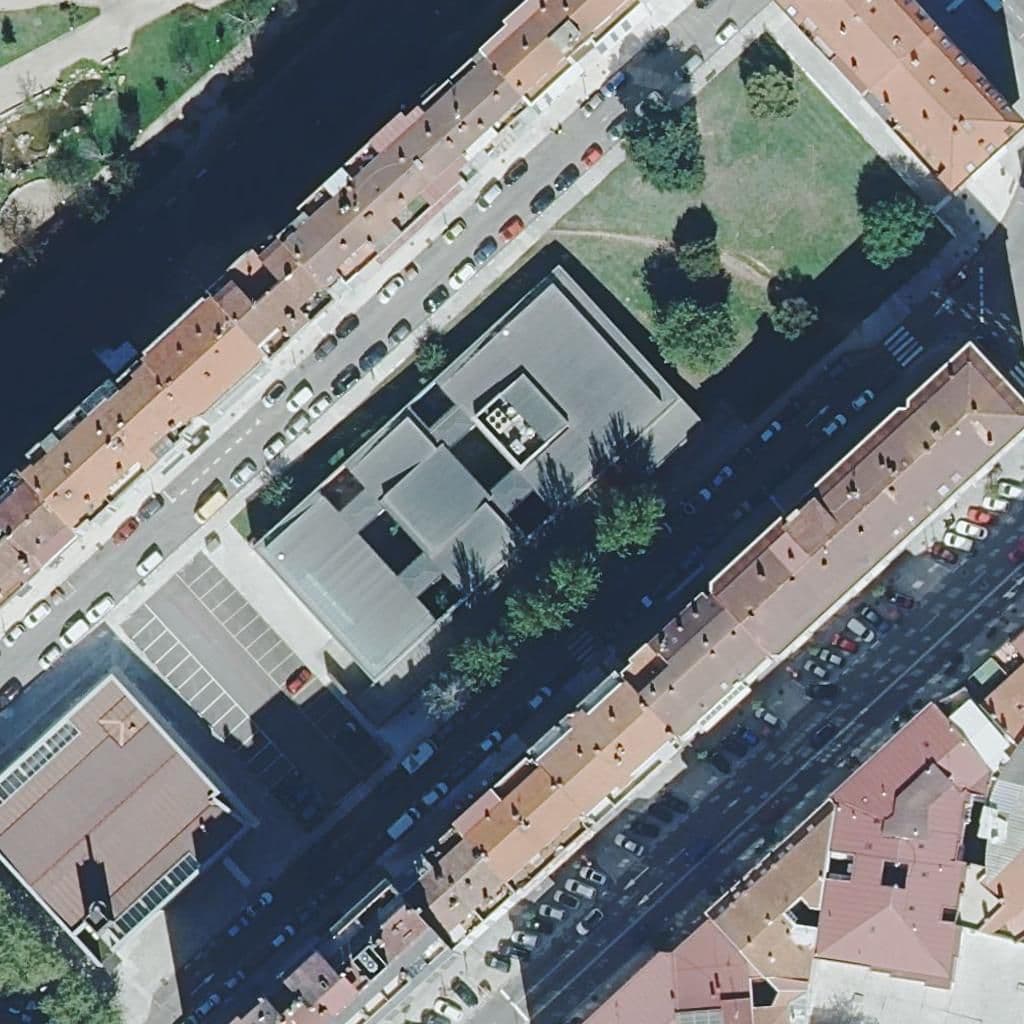 Aerial view of the grounds of CMUS Profesional de Vigo