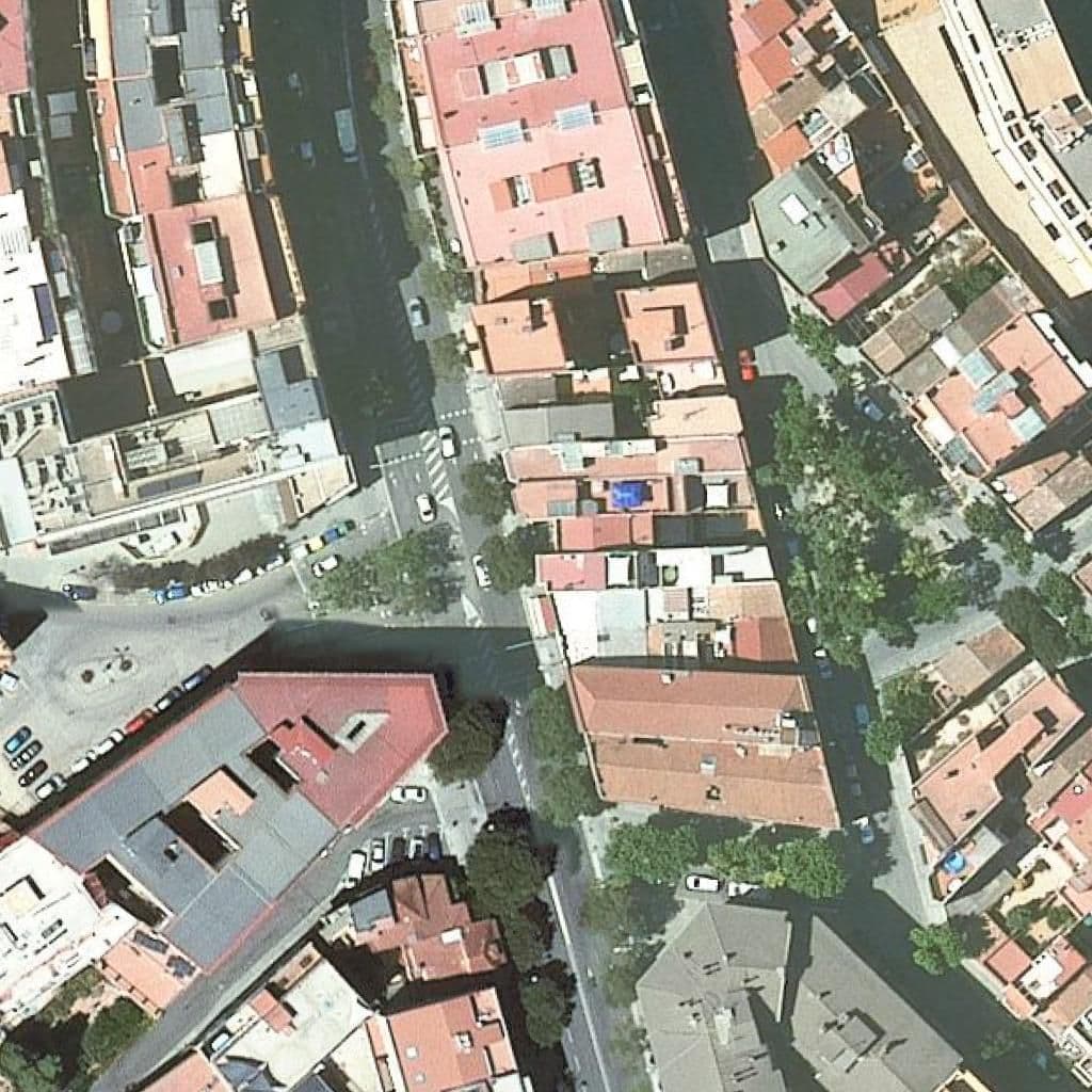 Aerial view of the grounds of Lli Privada Els Petits