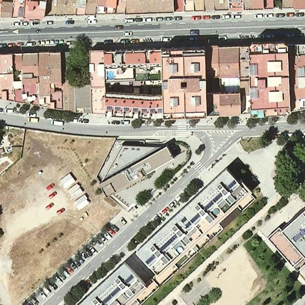 Aerial view of the grounds of Centre Xamfrà-Taller Sant Miquel