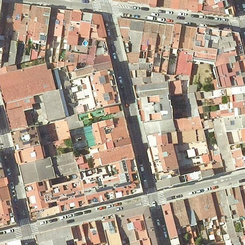 Aerial view of the grounds of Lli Privada Eina