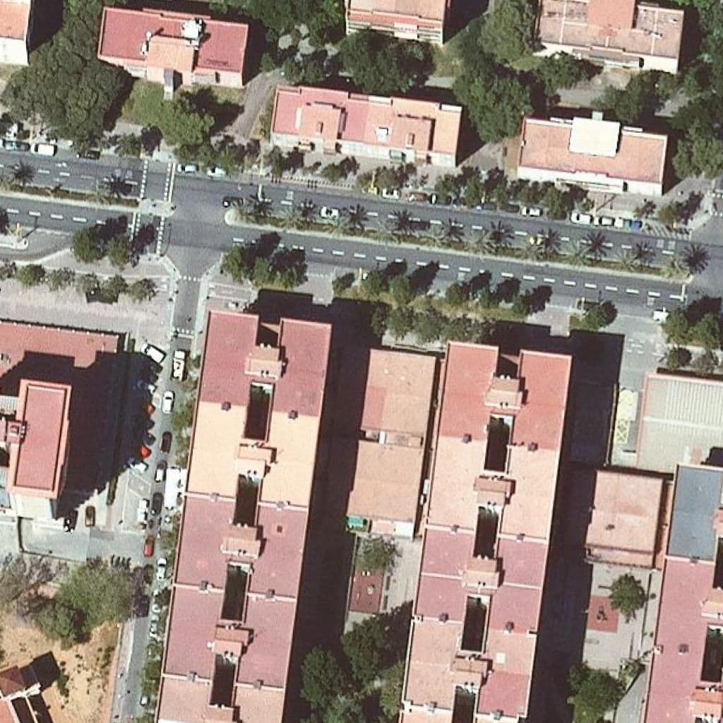 Aerial view of the grounds of Lli Privada Quitxalla