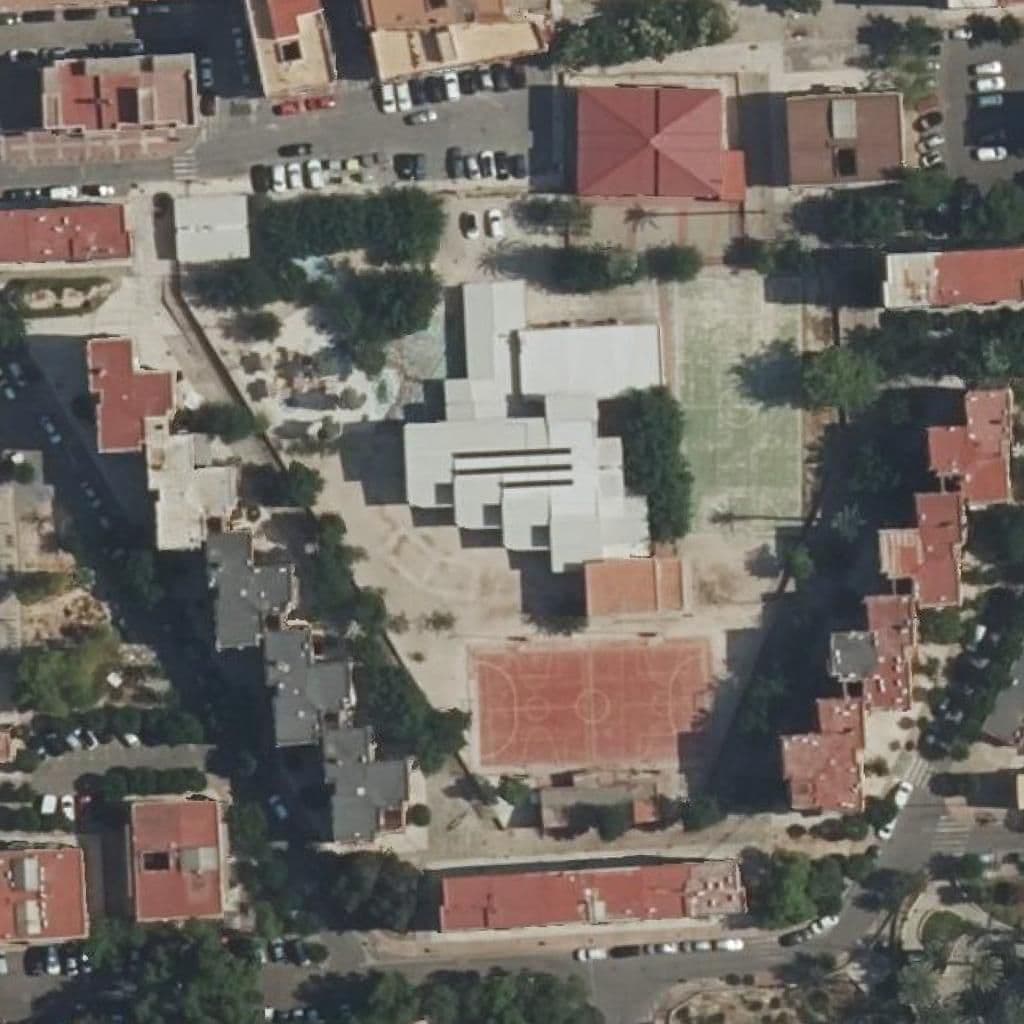 Aerial view of the grounds of NTRA. SRA. DE LA PAZ