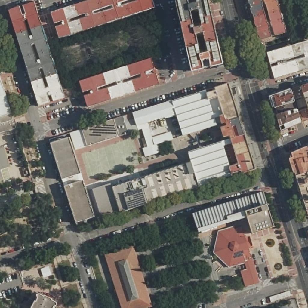 Aerial view of the grounds of MIGUEL DE CERVANTES