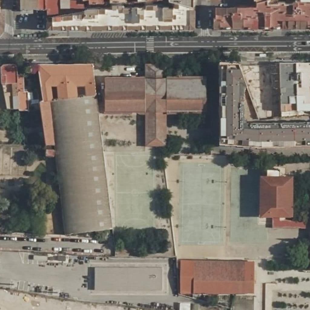 Вид згори на територію школи «CIUDAD DE MURCIA»