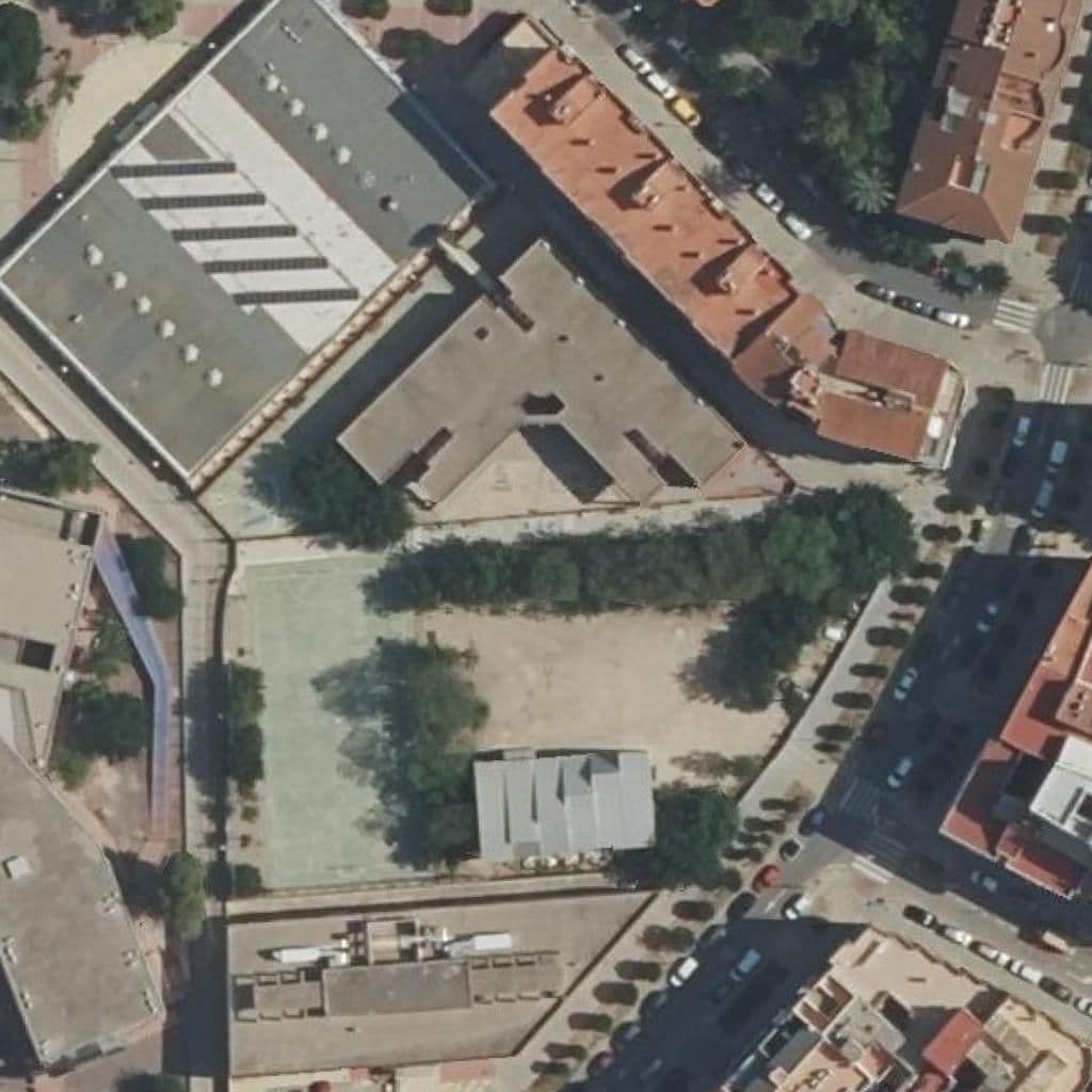 Aerial view of the grounds of LOS ÁLAMOS