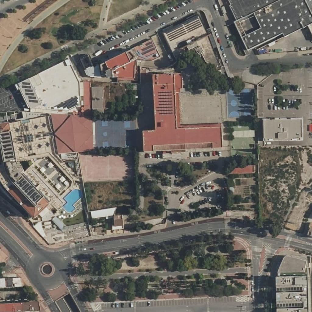 Aerial view of the grounds of LA PAZ