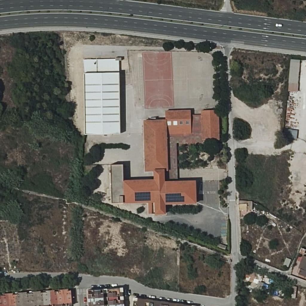 Aerial view of the grounds of ALQUIBLA