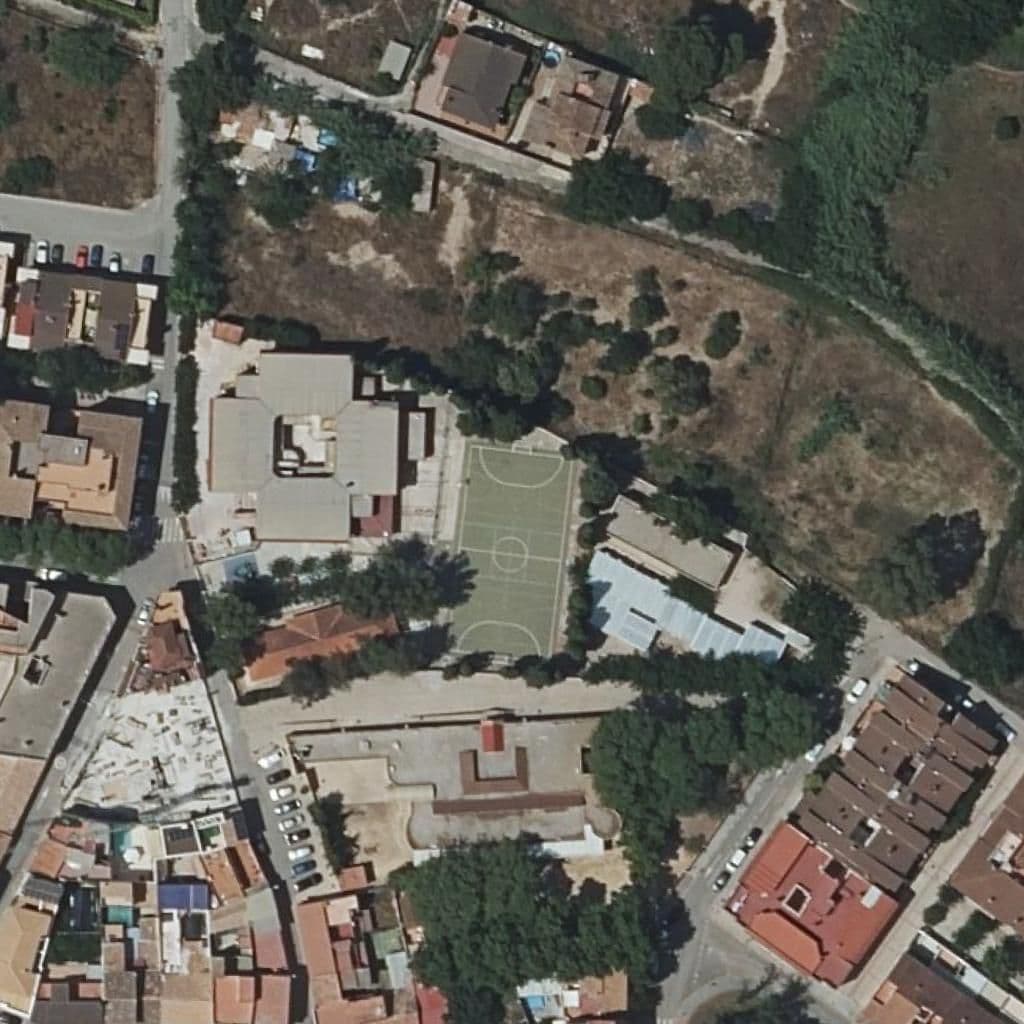 Aerial view of the grounds of LA ERMITA