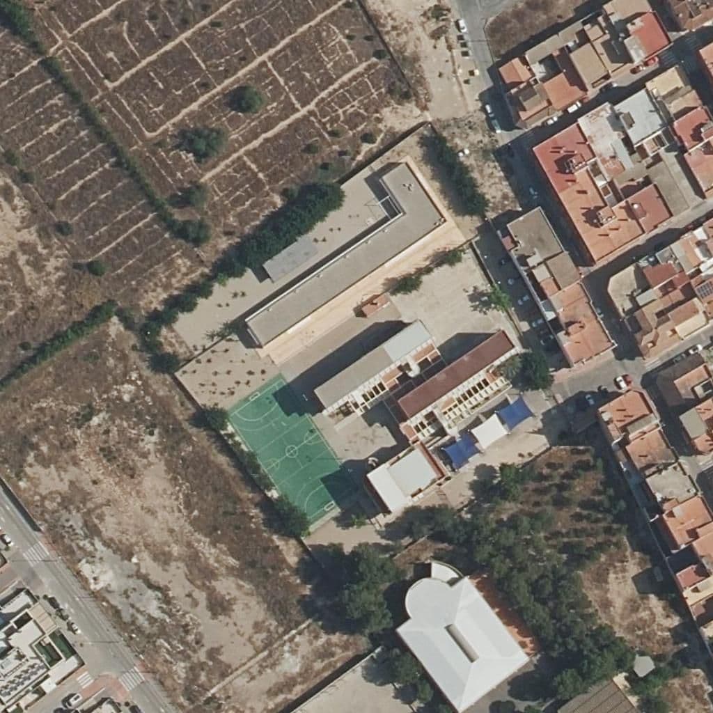 Aerial view of the grounds of NTRA. SRA. DE LAS LÁGRIMAS