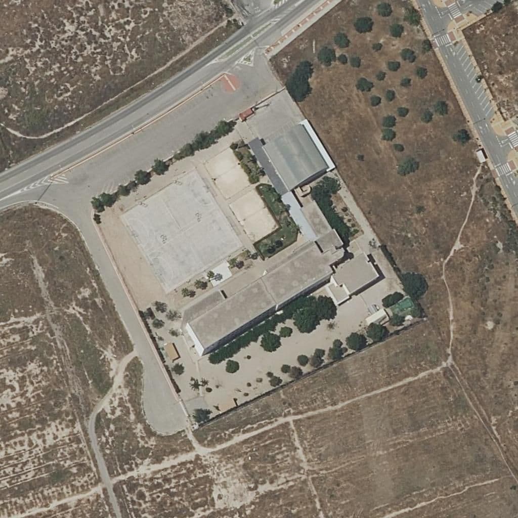 Aerial view of the grounds of SANGONERA LA VERDE