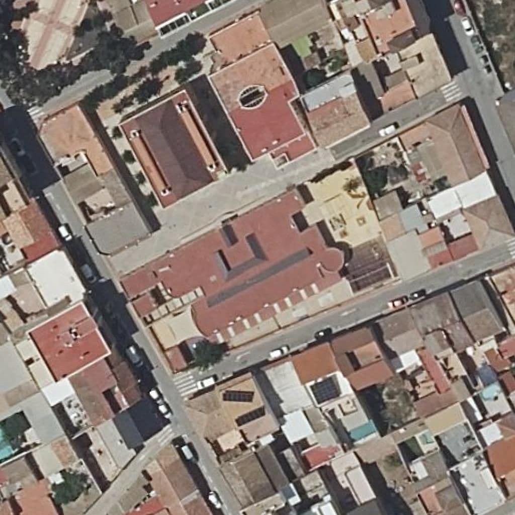 Aerial view of the grounds of NTRA. SRA. DE LOS ÁNGELES