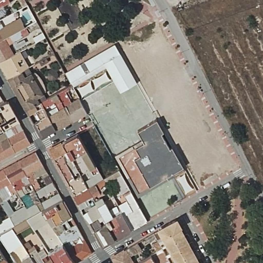 Aerial view of the grounds of NTRA. SRA. DE LOS ÁNGELES