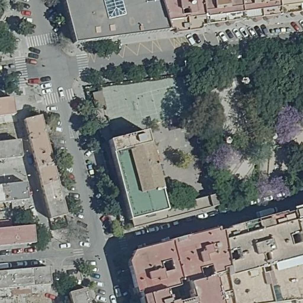 Вид згори на територію школи «SAN JOSE DE LA MONTAÑA»