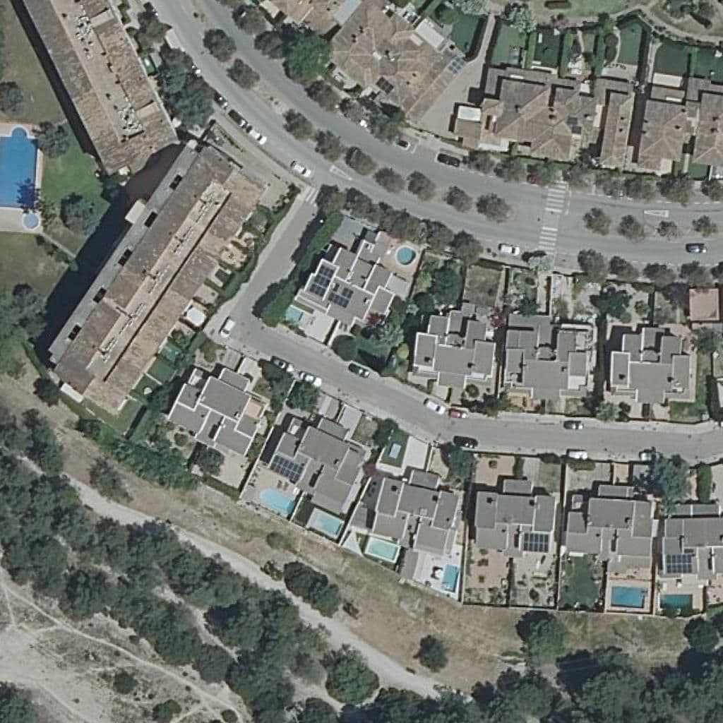Aerial view of the grounds of LA SOLEDAT