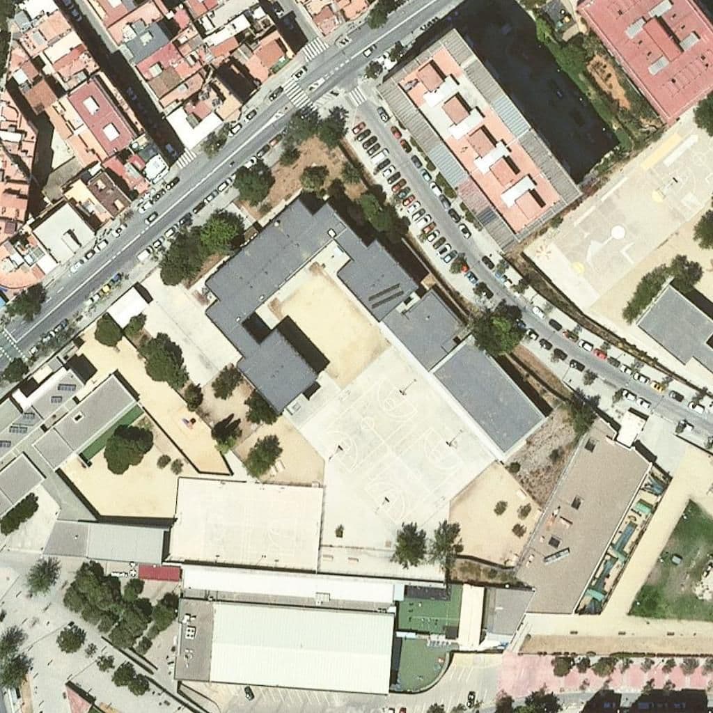 Aerial view of the grounds of Institut Pau Casals