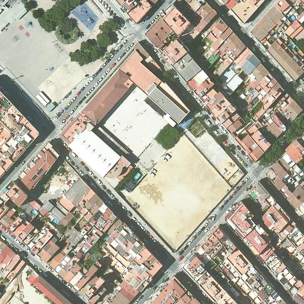 Aerial view of the grounds of Sant Domènec Savio