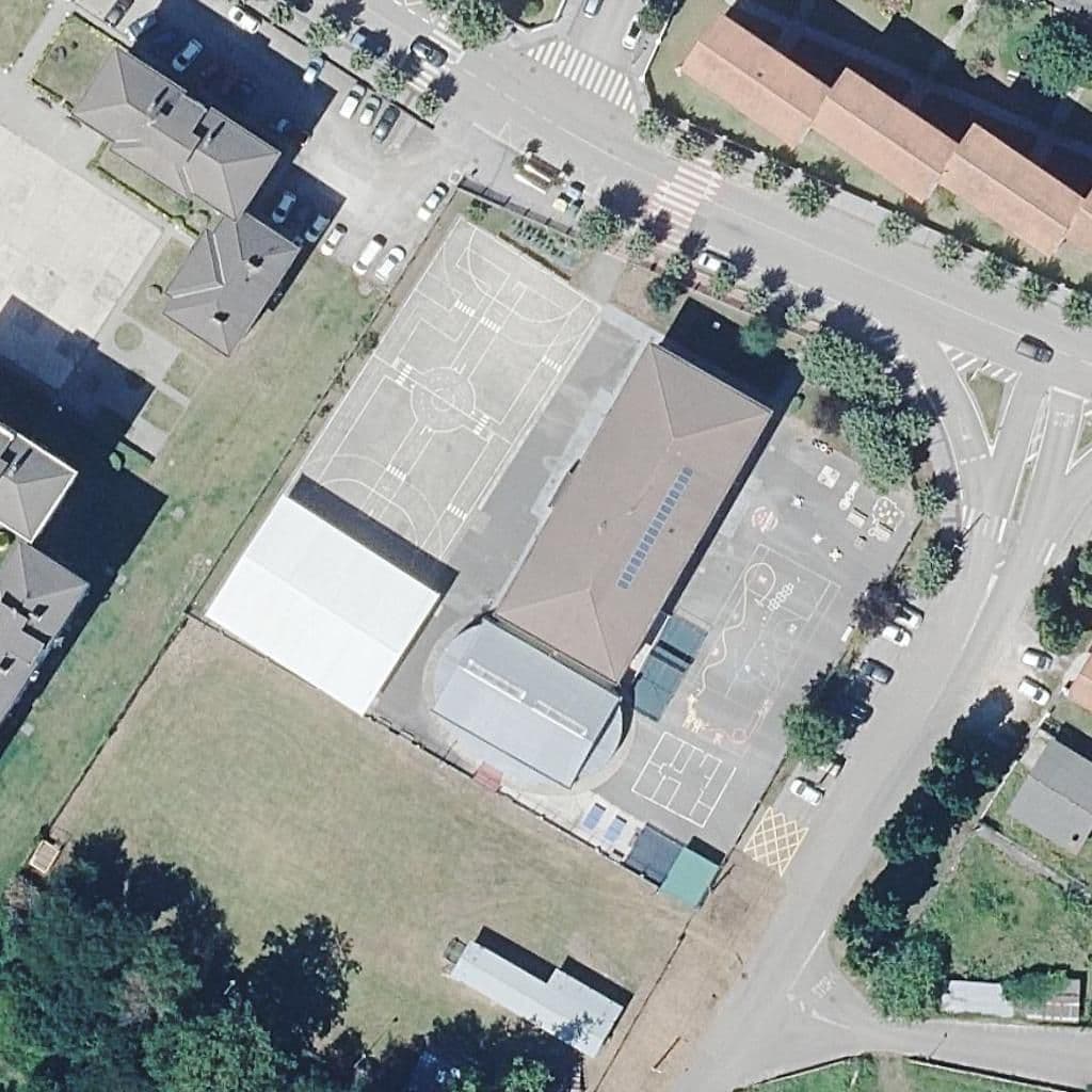 Aerial view of the grounds of PABLO PICASSO