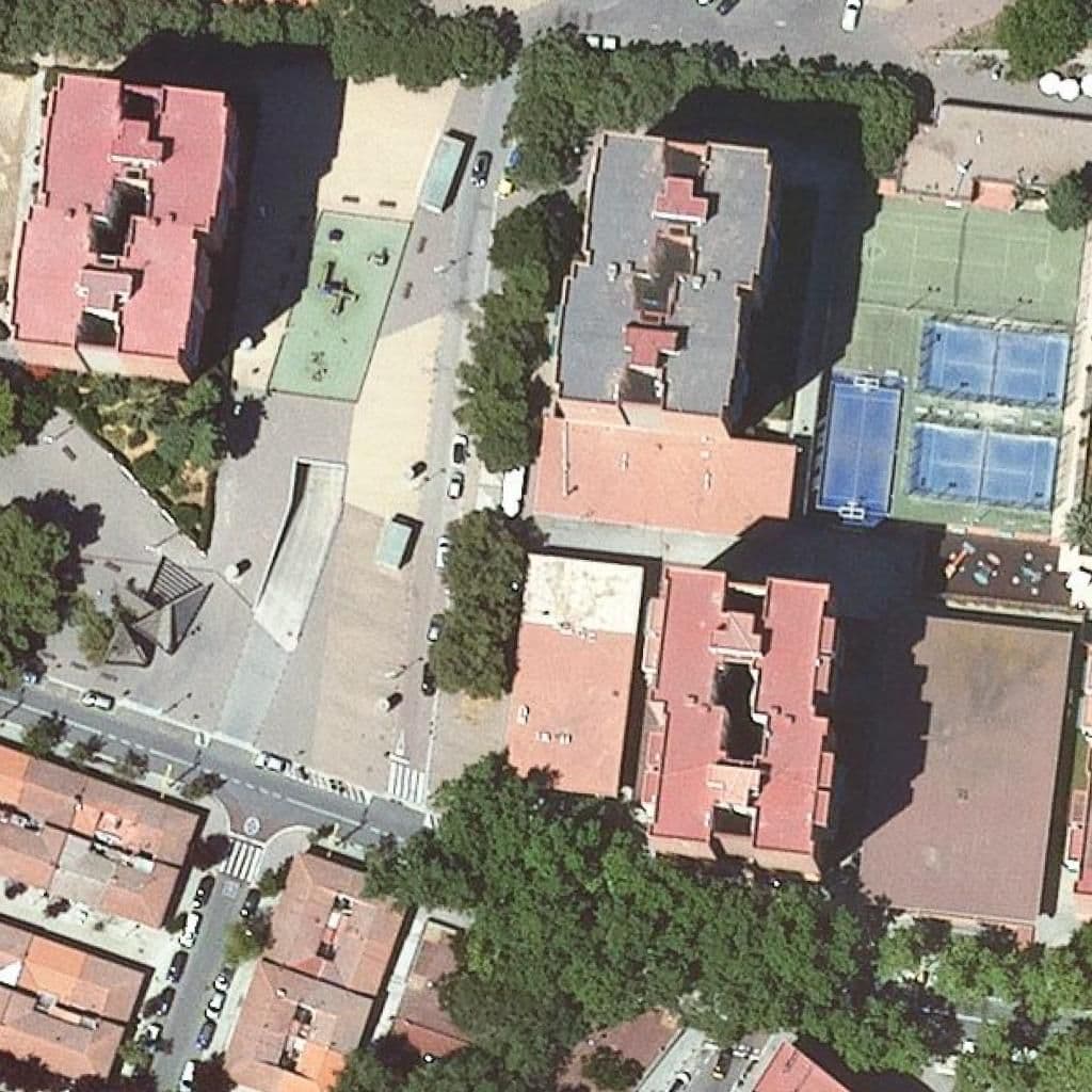 Aerial view of the grounds of Llar D'infants La Lluna