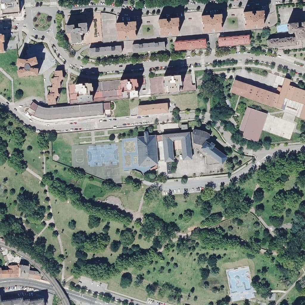 Aerial view of the grounds of SANTA MARIA MICAELA